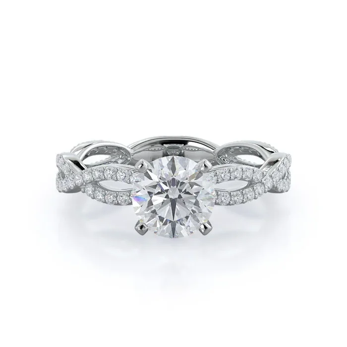 Infinity Winding Diamond Engagement Ring – Home Preview
