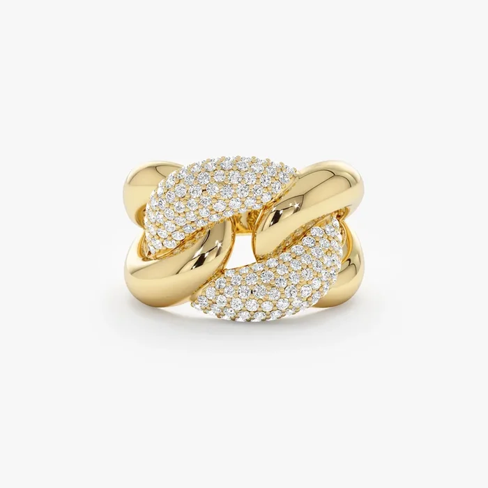 Interlocked Cuban Link Ring, Dulce
