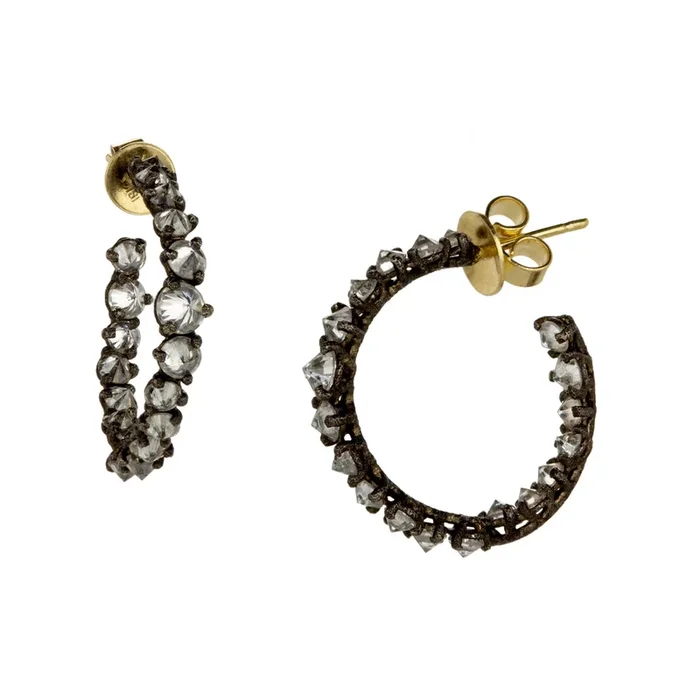 Inverted Diamond Hoops
