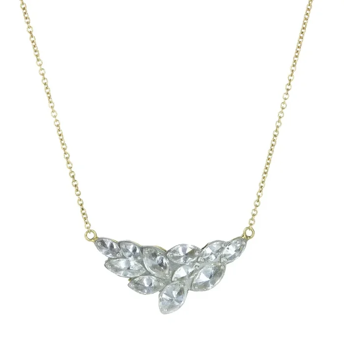 Inverted Marquise Diamond Necklace
