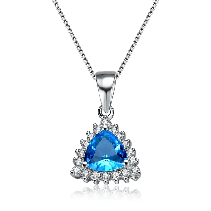 Isabelle Crystal Blue Couture Necklace
