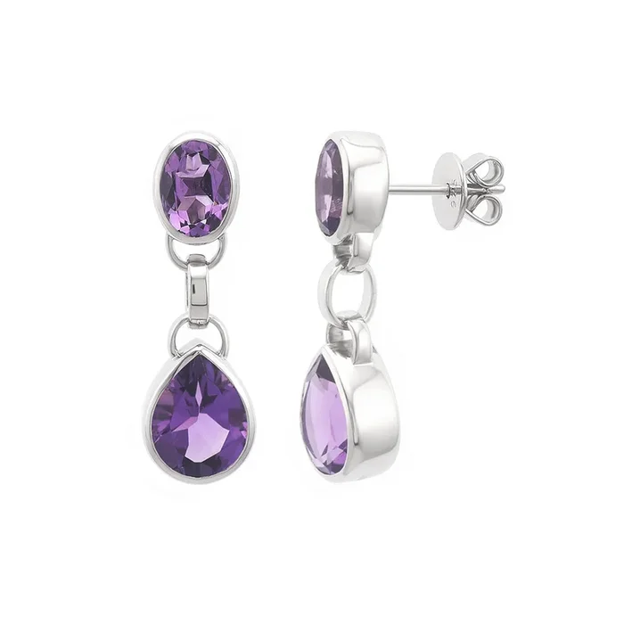 Isola Earrings in Amethyst