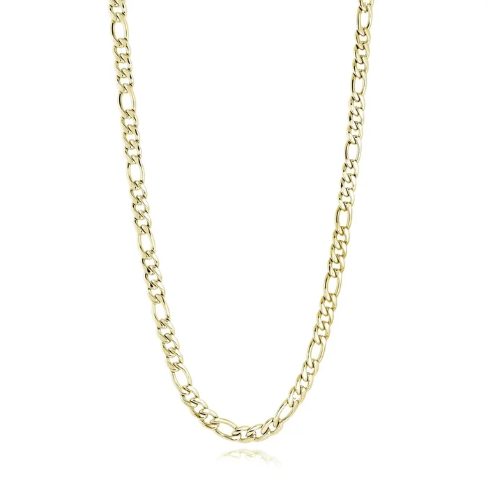 Italgem Men’s 22″ 4.5mm Steel Figaro Chain Necklace