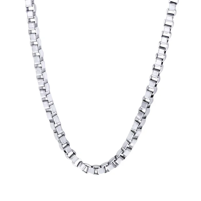 Italgem Men’s 24″ 5.5mm Steel Box Chain Necklace