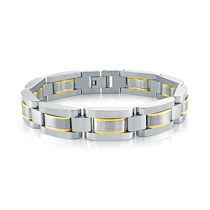 Italgem Men’s 8.5″ Steel Bracelet