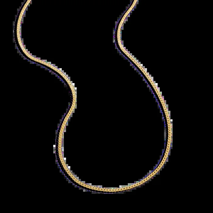 Italian Milano Sterling Silver Adjustable Chain Necklace
