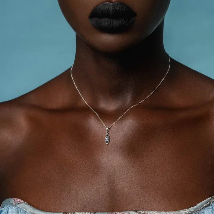 IVAN. Gothic Window Opalite Necklace – Silver