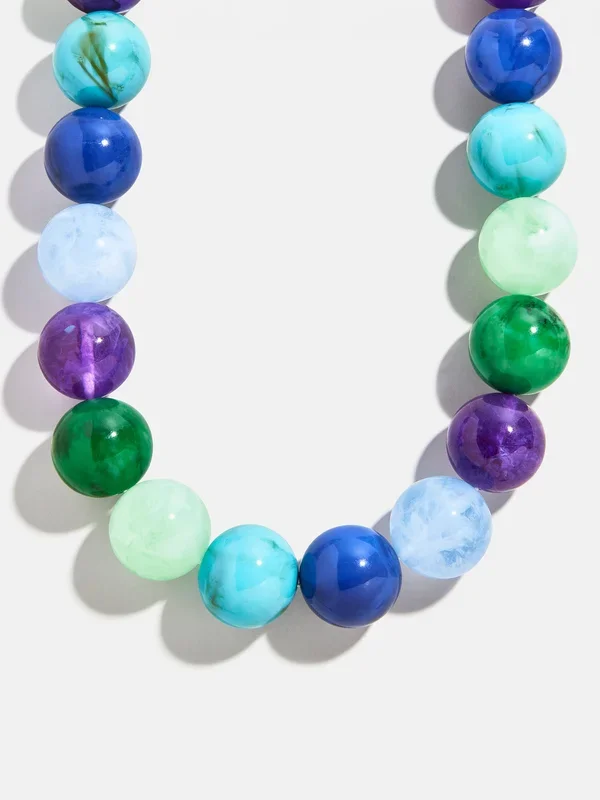 Jane Beaded Necklace – Blue Multi
