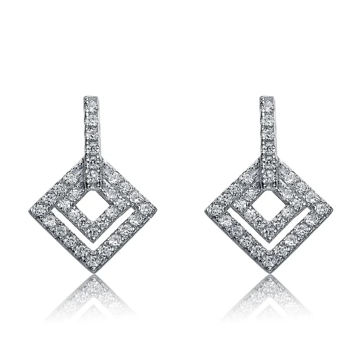 Jeanne Diamond Shape Earrings