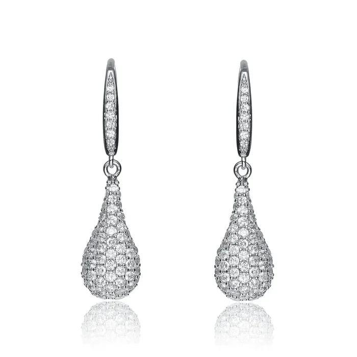 Jeanne Encrusted Drop Earrings