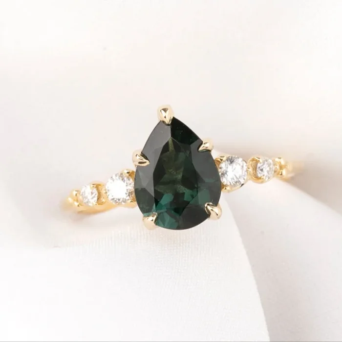 【即日配送】エステルラックスリング ・1.43ct・グリーントルマリン・K14YG
