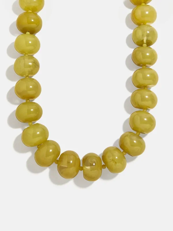 Joan Semi-Precious Necklace – Olive