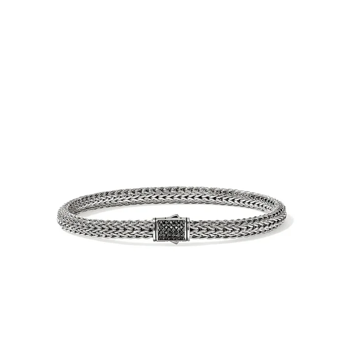 John Hardy Icon Black Sapphire Bracelet in Sterling Silver (5mm)