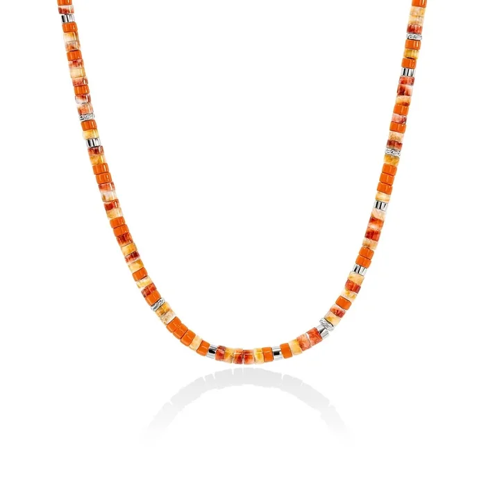 JOHN HARDY Orange Heishi Bead Necklace