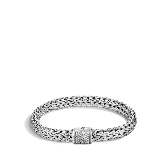 John Hardy Pave’ Diamond Classic Chain Bracelet