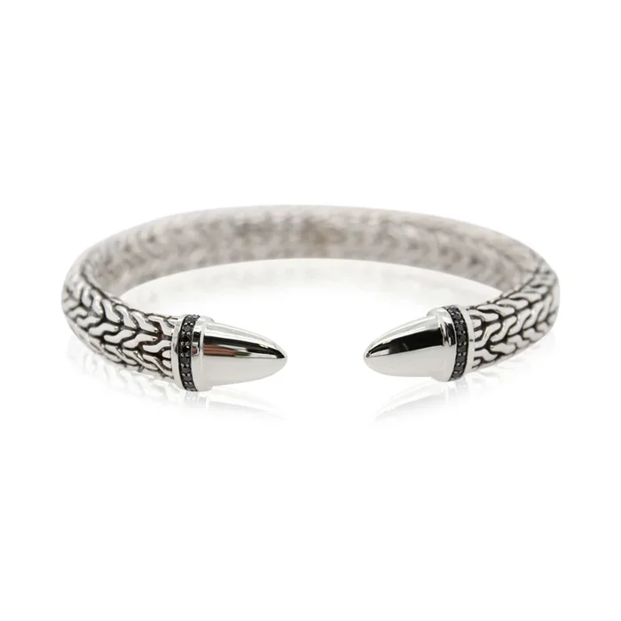 John Hardy Spear 50 Collection Treated Black Diamond Bracelet