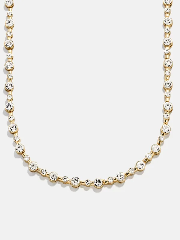 Jolie Tennis Necklace – Gold/Pavé