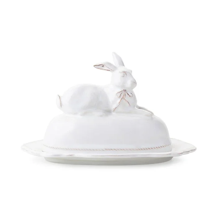 Juliska Clever Creatures Bridget Bunny Butter Dish