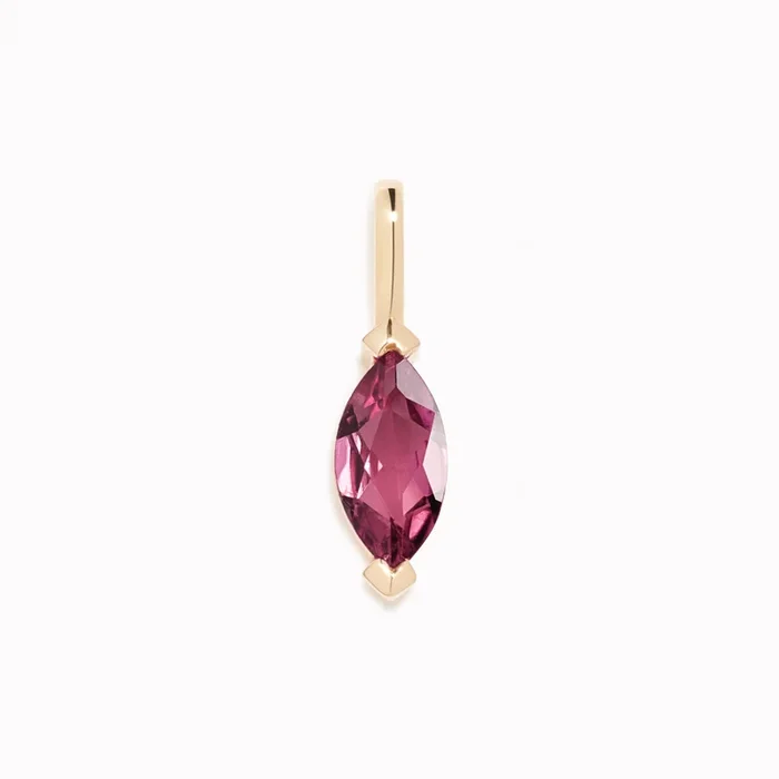 July Birthstone Pendant 14k Gold – Pink Tourmaline