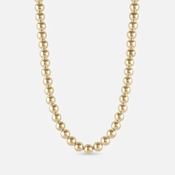 Jumbo Ball Necklace, Gold