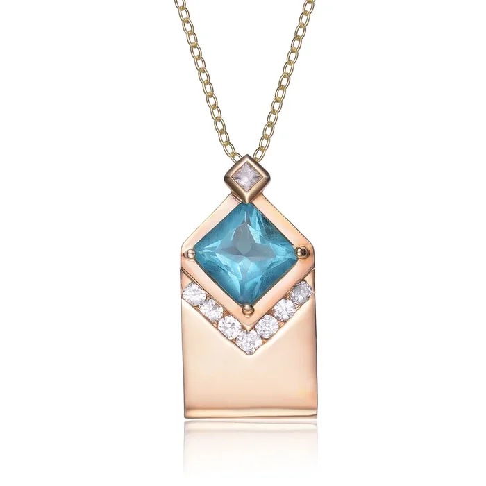 Justine Classic Envelope Pendant Necklace
