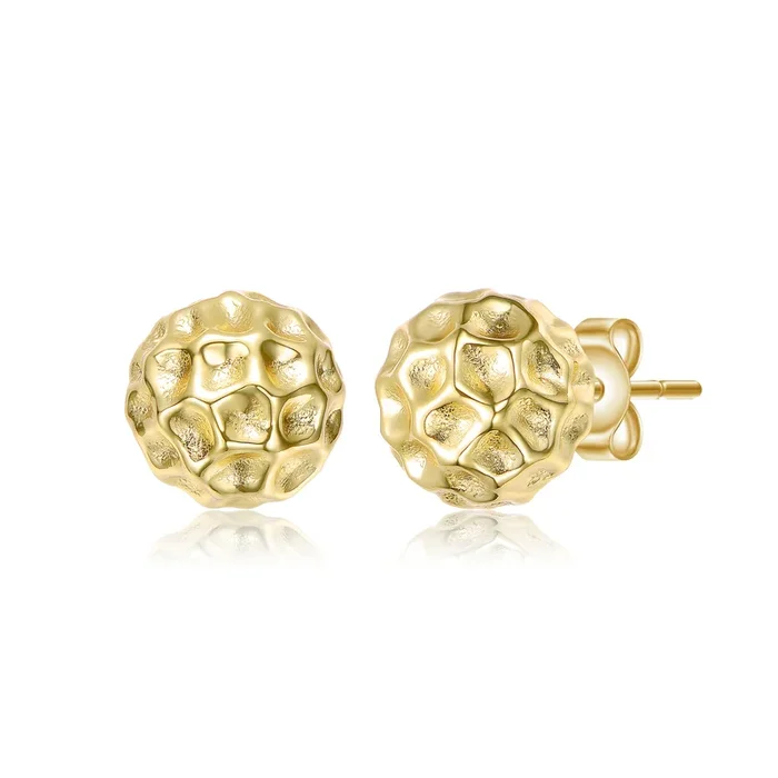 Justine Honeycomb Textured Stud Earrings
