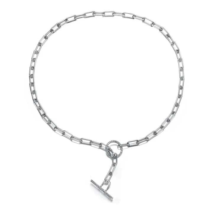Justine Zirconia Spring Chain Necklace