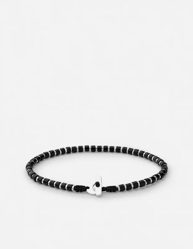 Kato Onyx Bracelet, Sterling Silver