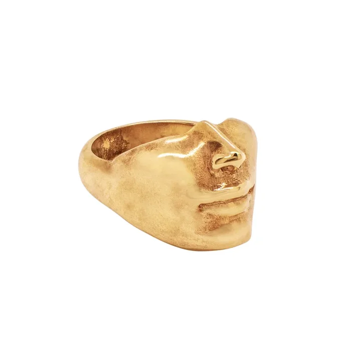 Keep Your Chin Up Ring in Bronze – FINAL SALE