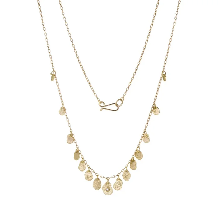 Kelp Scatter Necklace with Diamonds