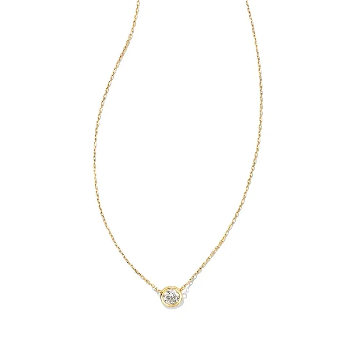 Kendra Scott Audrey 14k Gold Pendant Necklace in .25ct Diamond