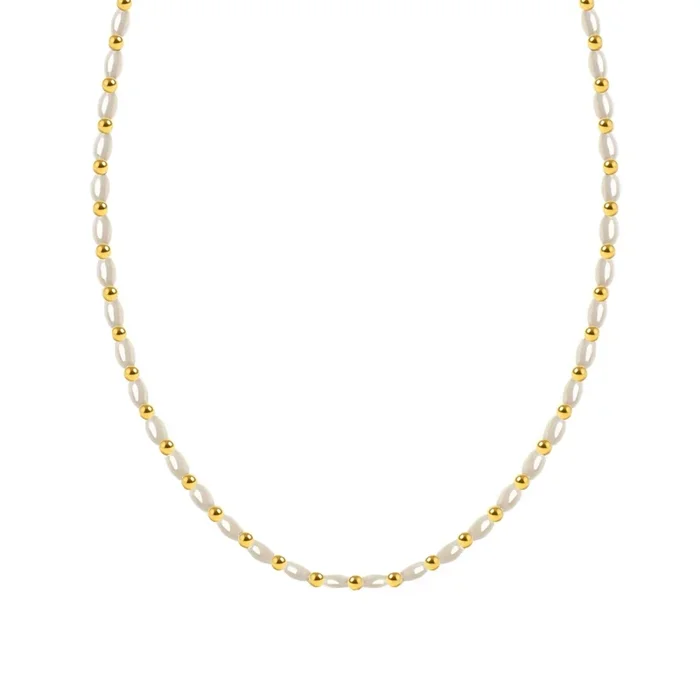 Kennedy | Gold Filled Beaded Necklace