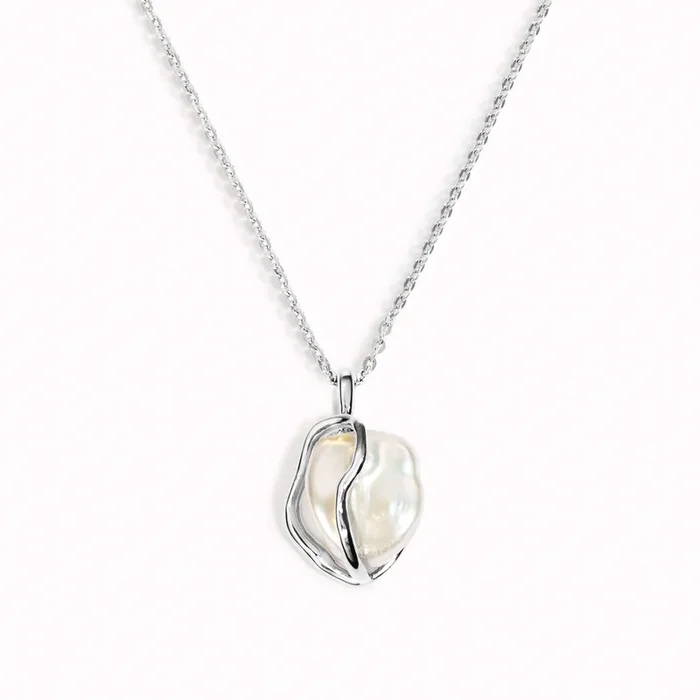 Keshi Pearl Necklace Silver – Marit