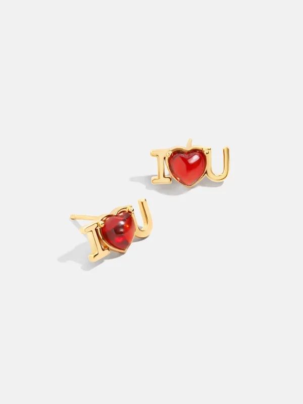 Kids’ I Heart You Earrings – ILY
