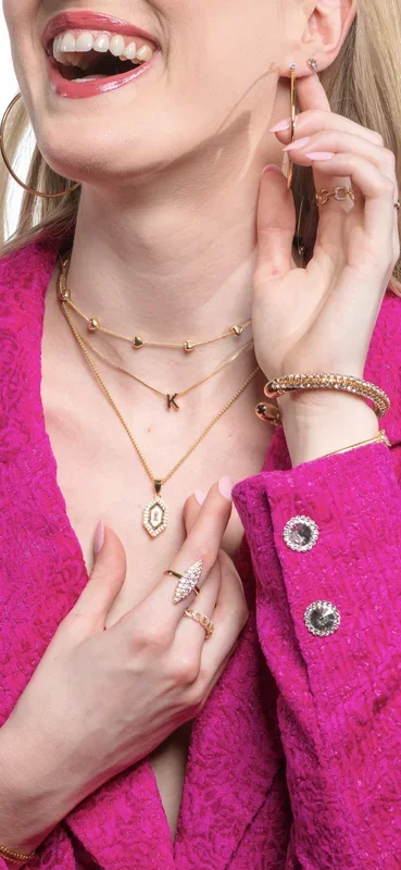 Kinsey Slide Initial Necklace Letter D