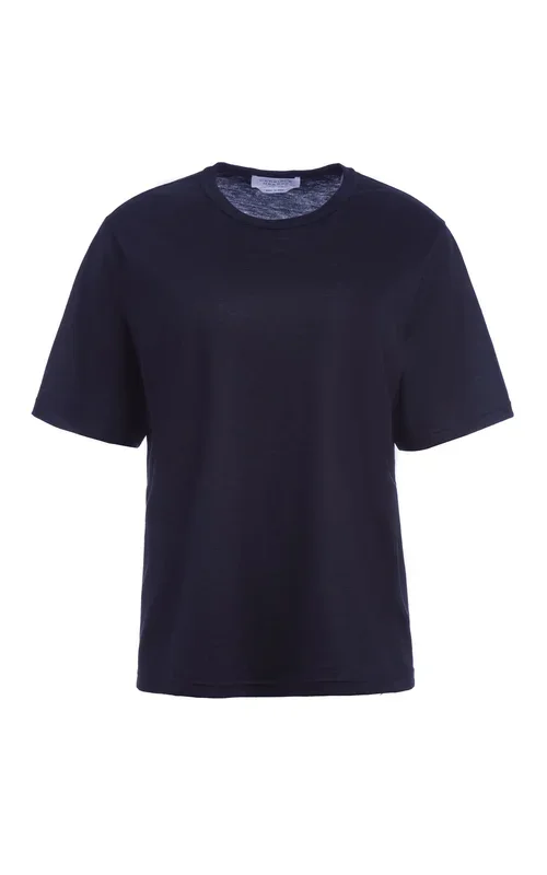 Kirby T-Shirt in Dark Navy Cashmere