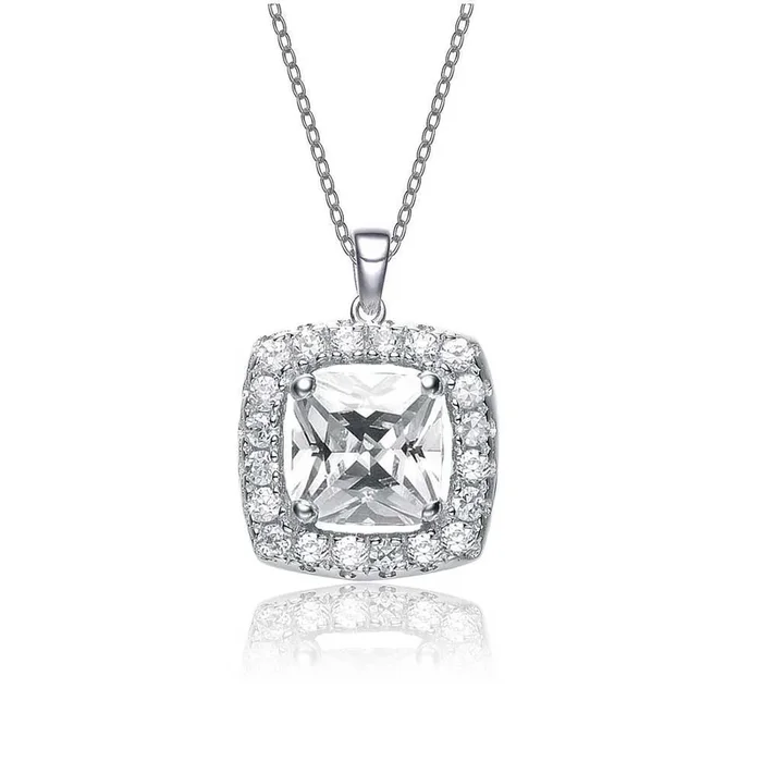 La Scène Demi Square Halo Necklace