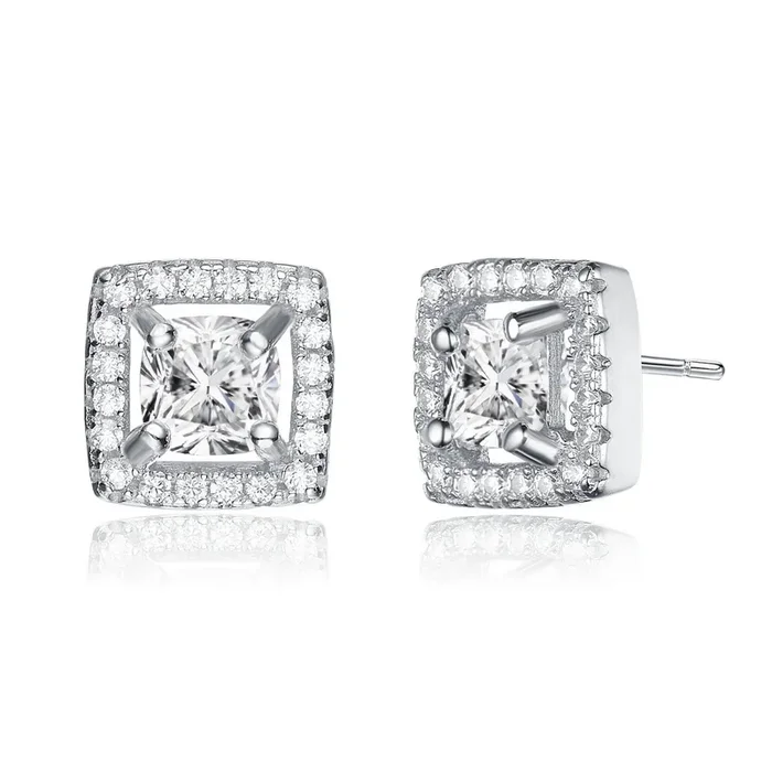 La Scène Square Halo Earrings