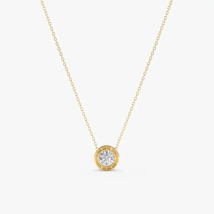 Lab Grown Diamond Ball Necklace, Caerwyn