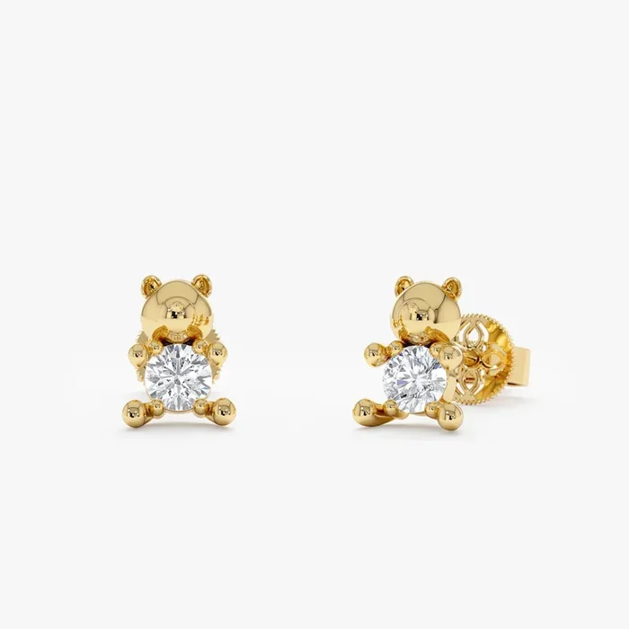 Lab Grown Diamond Bear, Cub