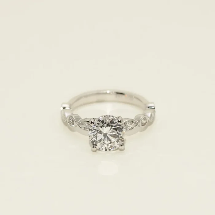 Lab Grown Diamond Engagement Ring in 14kt White Gold (2 5/8ct tw)