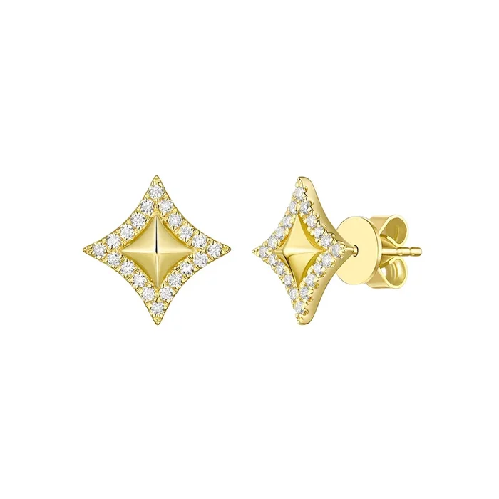 Lab Grown Diamond Star Earrings