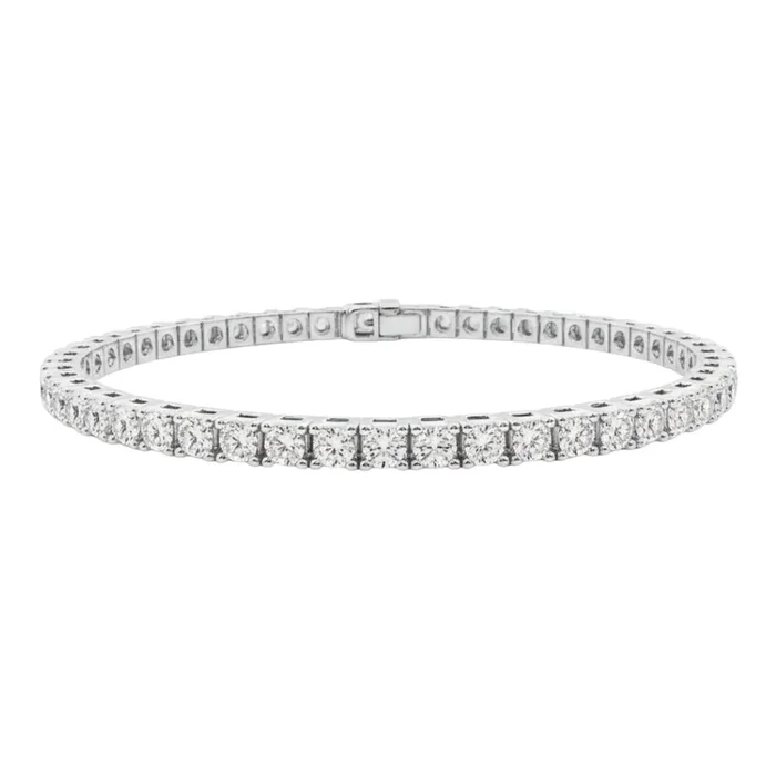 Lab-Grown Diamond Tennis Bracelet – 5 Carats, 14KT Gold