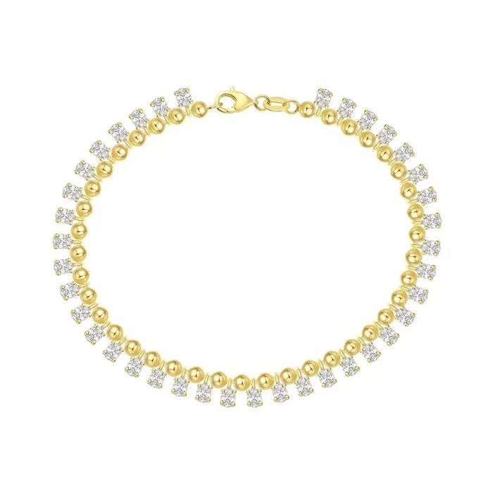 Lab Grown Oval Diamond Dangle Bracelet