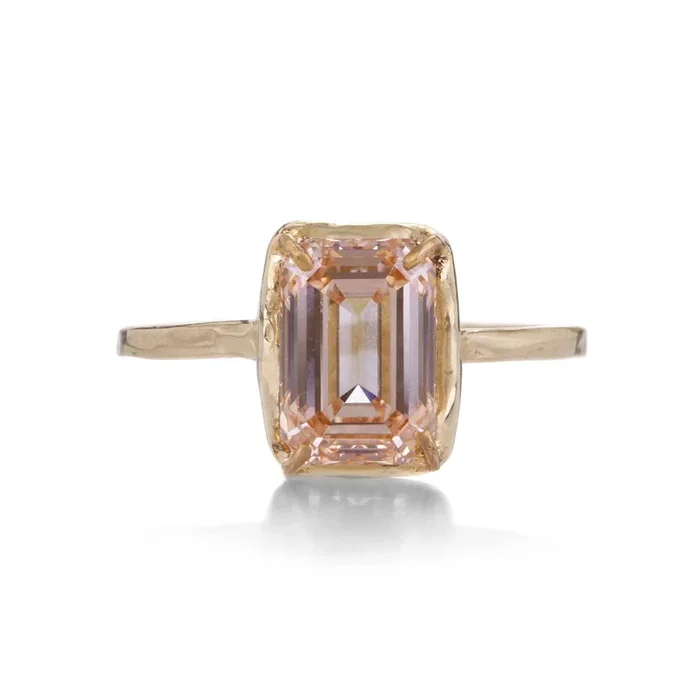 Lab Grown Pink Diamond Ring