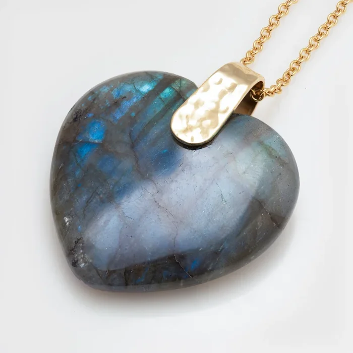 Labradorite Heart Necklace