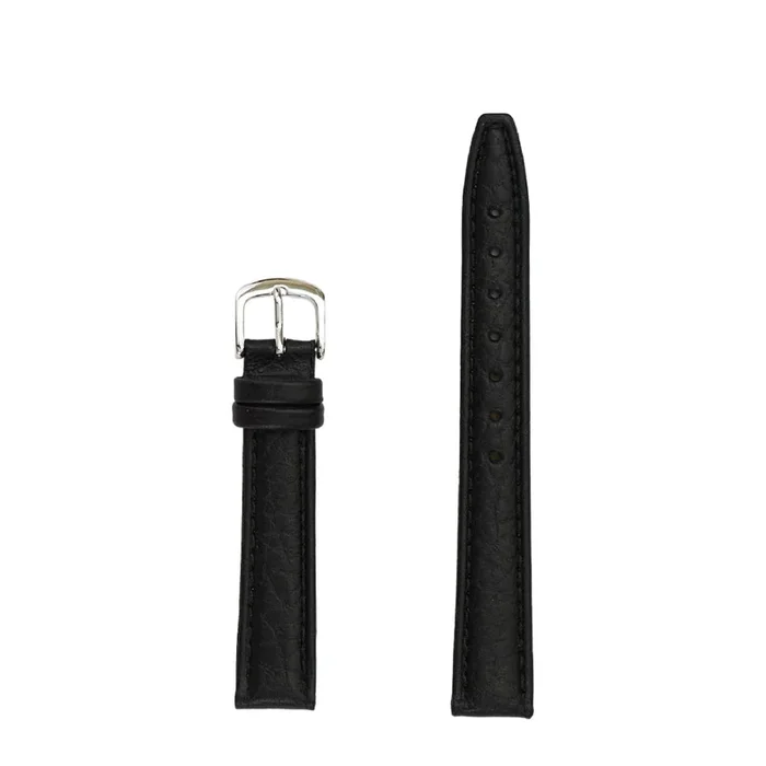 Ladies Genuine Shrunken Grain Leather Watch Band – Black