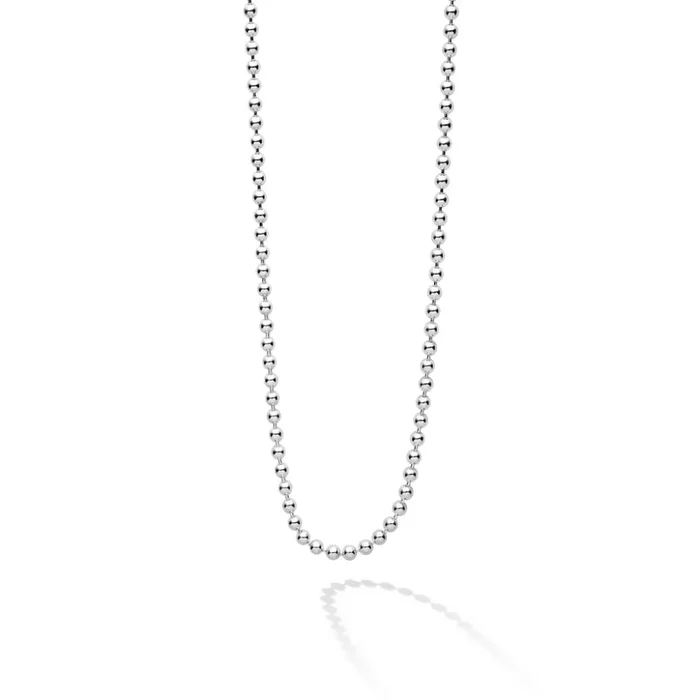 Lagos Signature Caviar Beaded Chain Necklace
