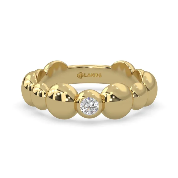 Lands Collection Spirit Diamond Ring in Yellow Modern Electrum (1/20ct)