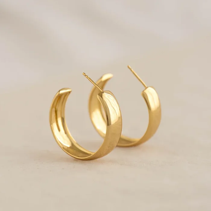 Large Bold Hoop Earrings – Mina